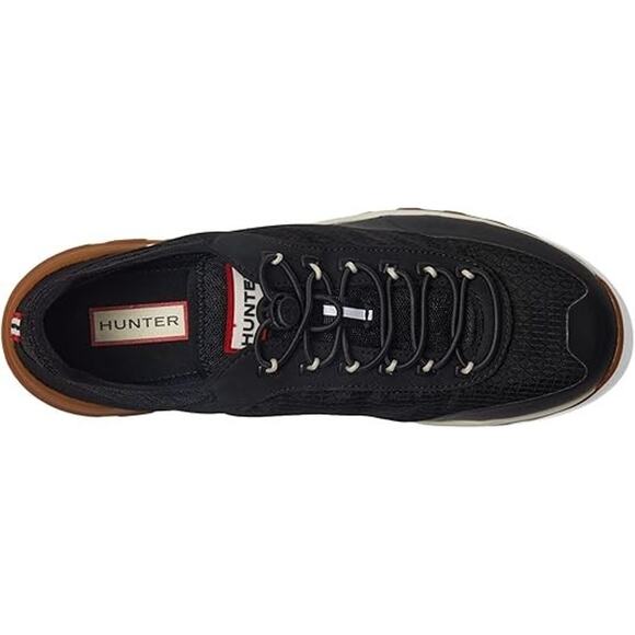 Hunter Travel Trainer Sneakers Black Shaded White Walking Shoes Women 10 NIB - Picture 2 of 6